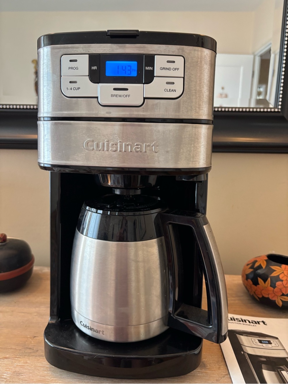 Cuisinart Stainless Steel & Black Coffee Maker with Thermal Carafe